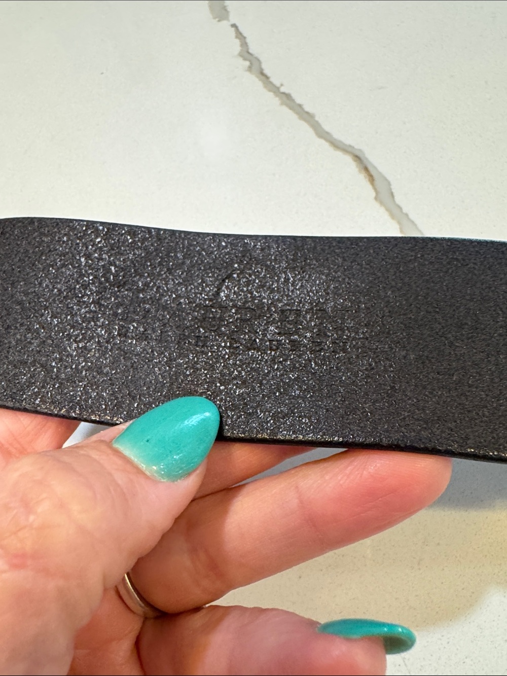 Lauren Ralph Lauren Distressed Dark Brown Leather Women's Belt small - Picture 6 of 12